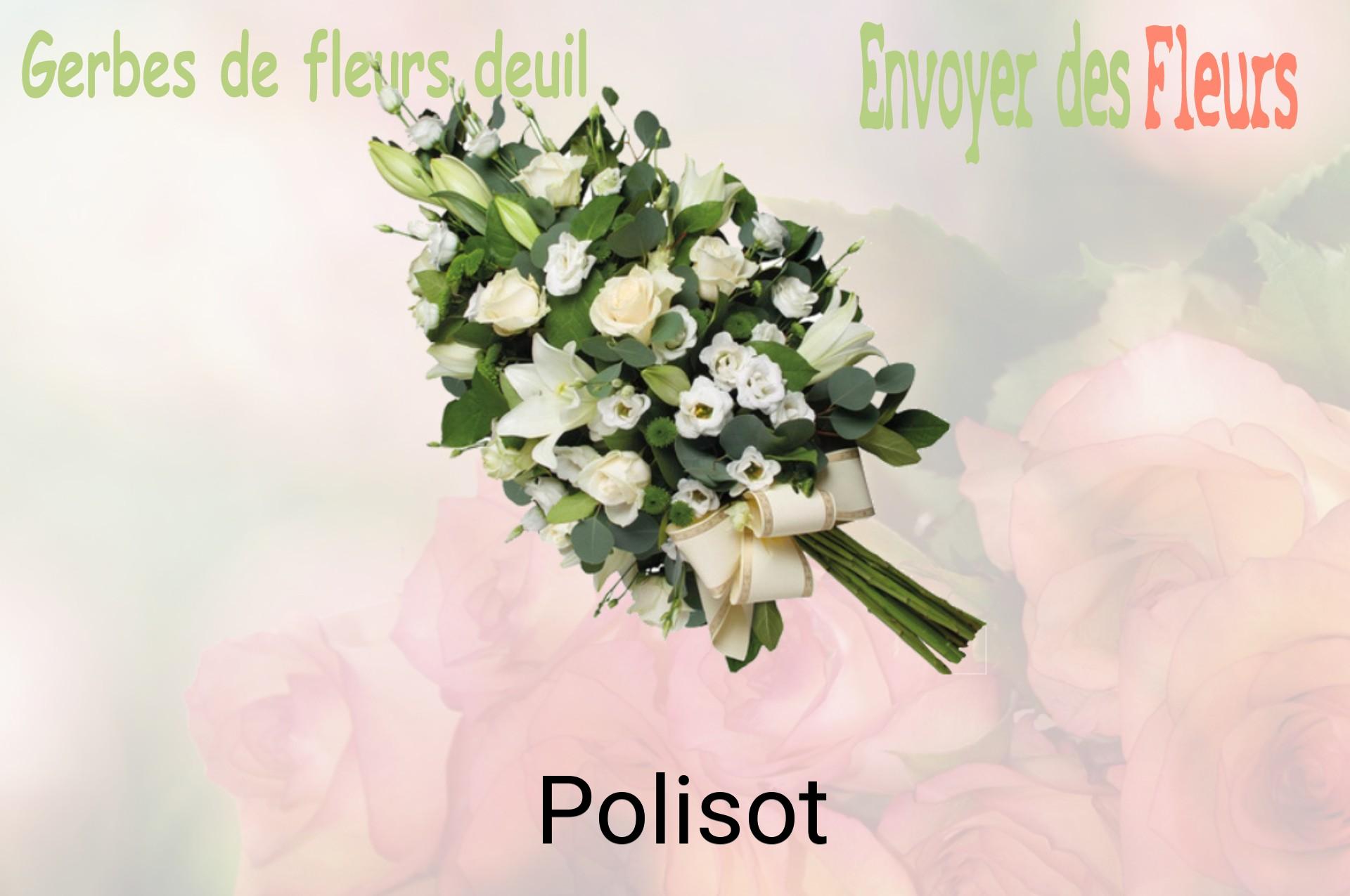 Gerbe de fleurs de deuil livrée à Polisot